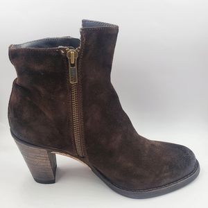 To Boot New York Adam Derrick Womens Suede Zip Leather Fashion Ankle Booties 11